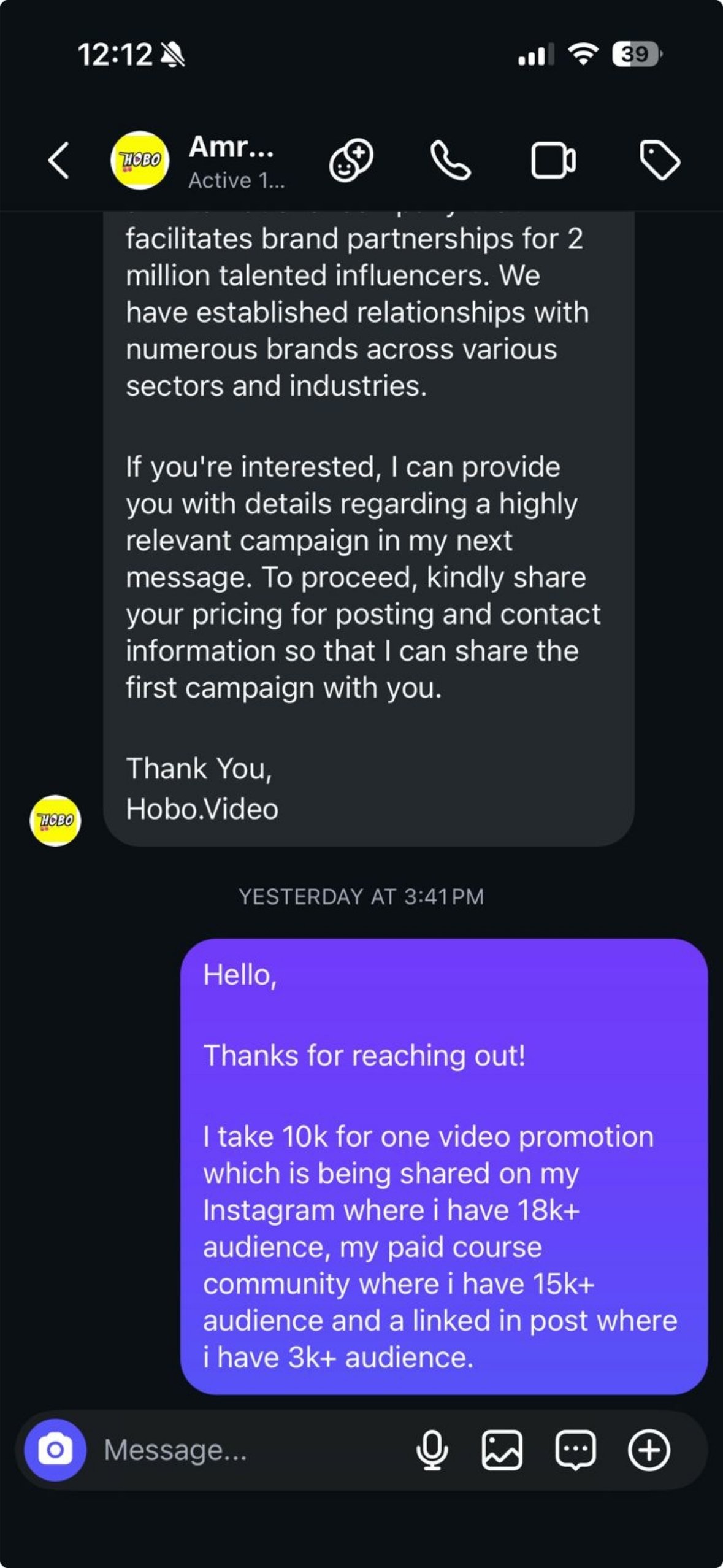 Client result