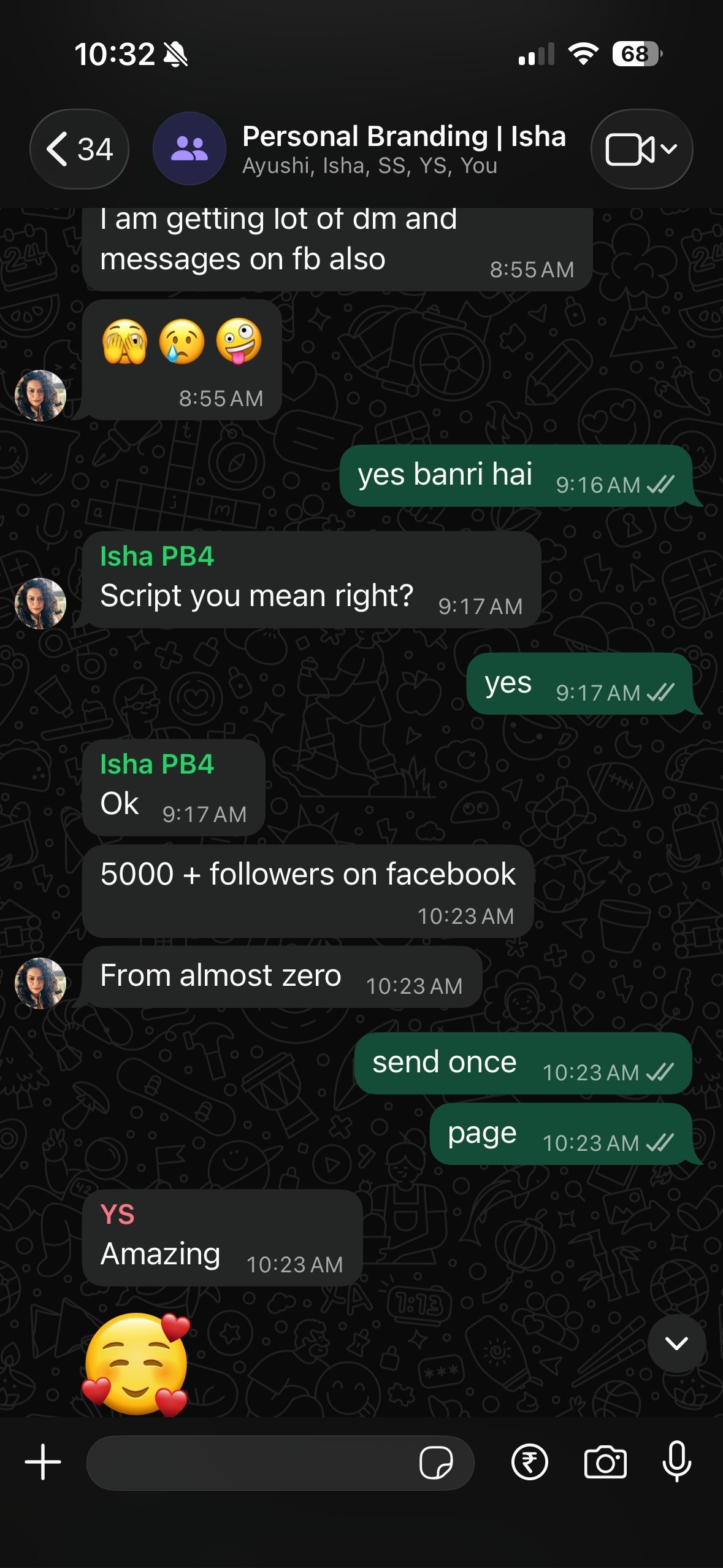 Client result